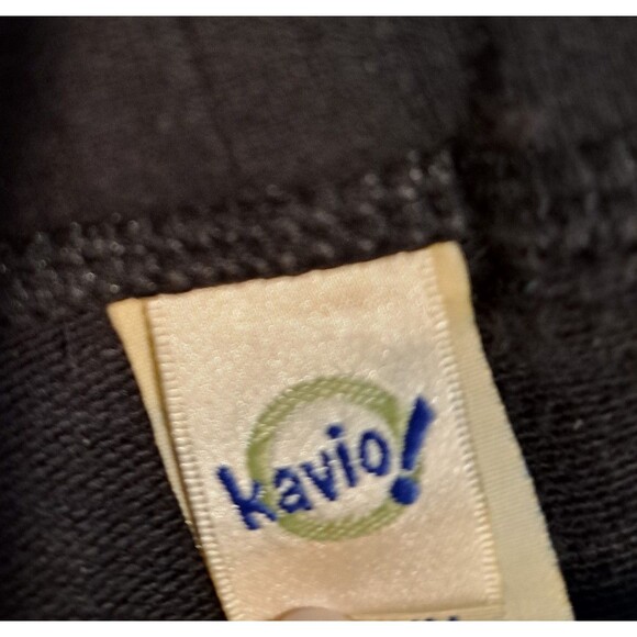 Kavio Black Rhinestone Cross Capris Size M - Picture 3 of 8